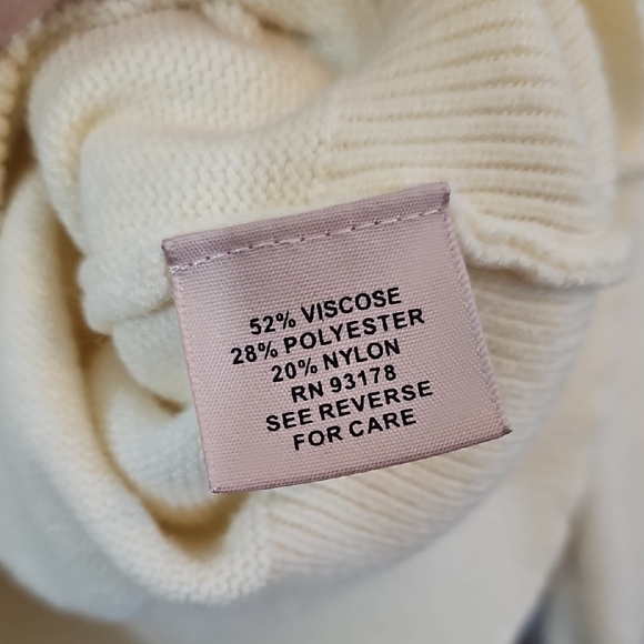 Philosophy/Anthropologie Cream V-Neck Sweater - Womens Size Medium - Picture 4 of 7